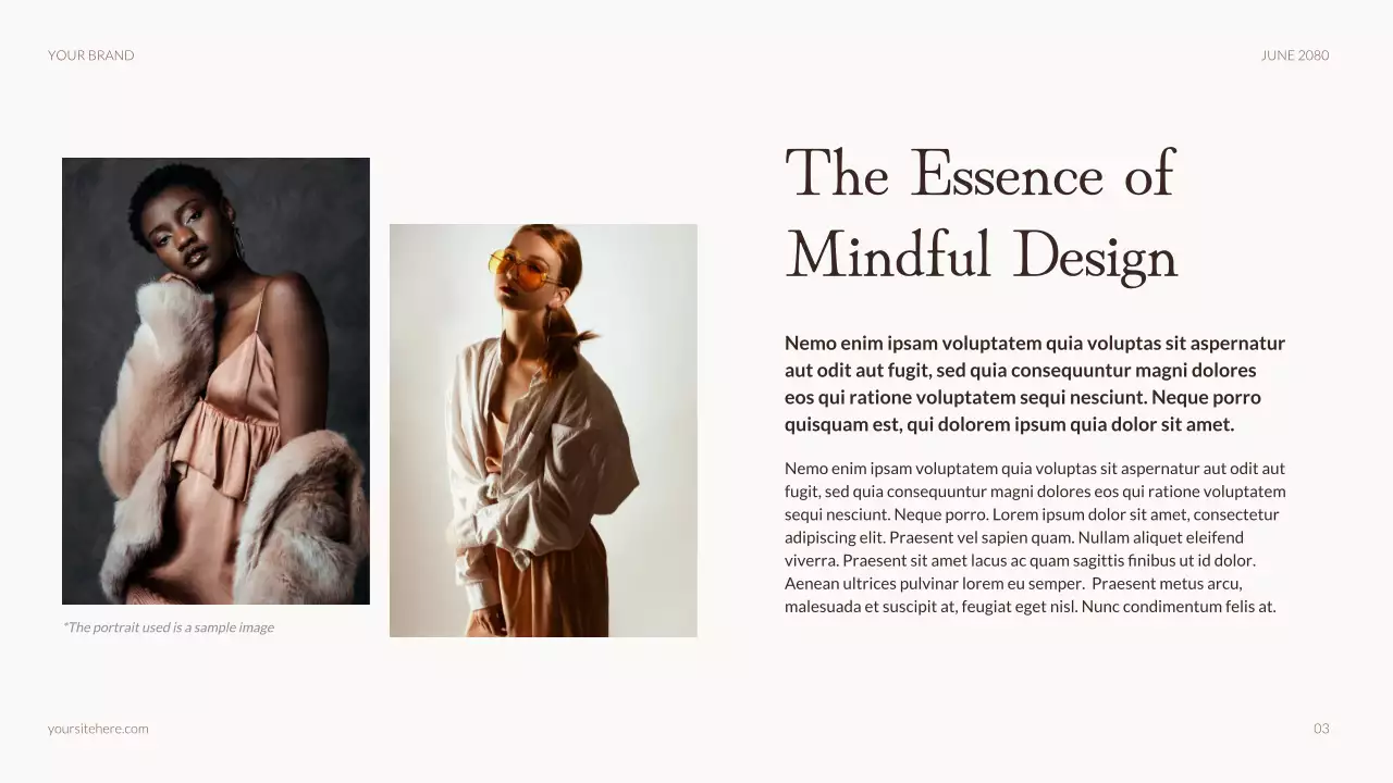 Beige Rustic Sustainable Fashion Promotion Presentation