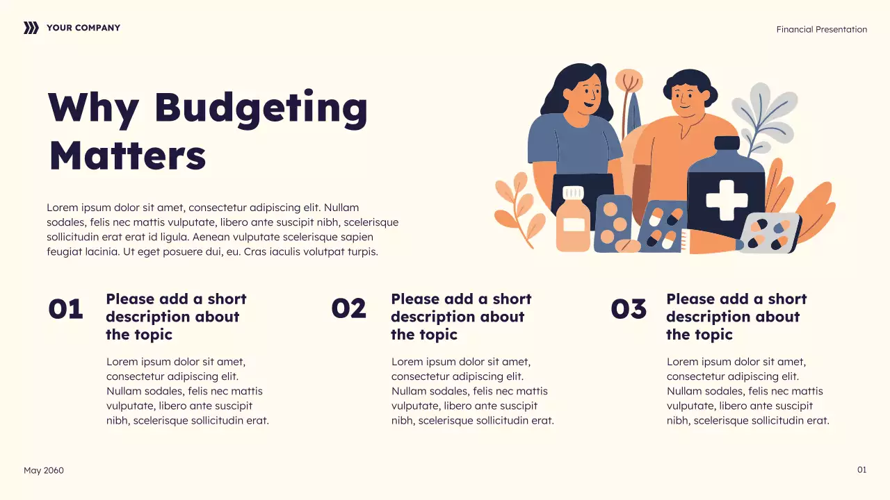 Navy Geometric Future Finances Guide Presentation