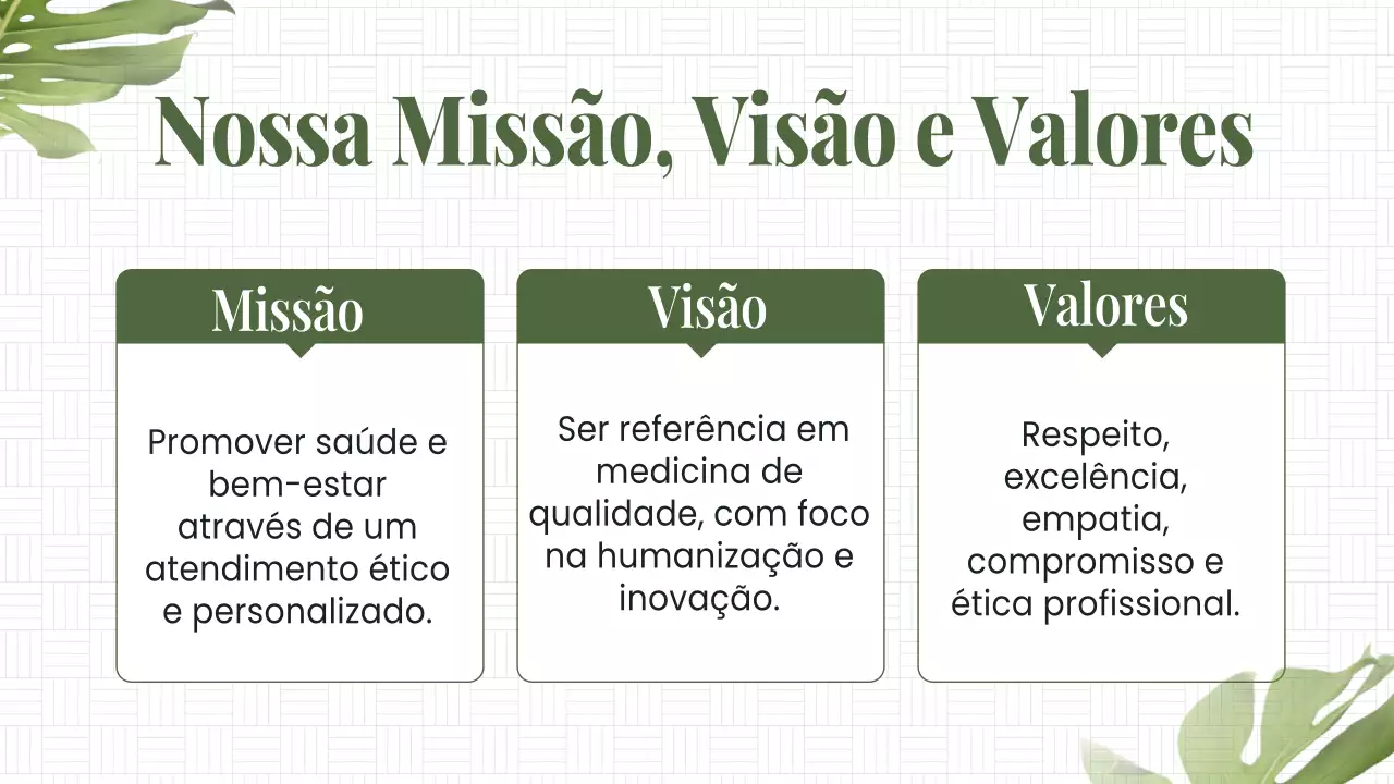 Apresentação de Serviços de Saúde Modernos Brancos