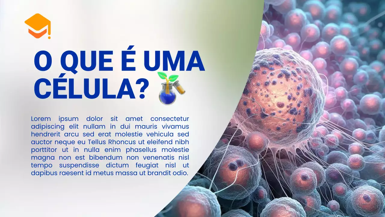 Apresentação da Palestra sobre Biologia Moderna Laranja