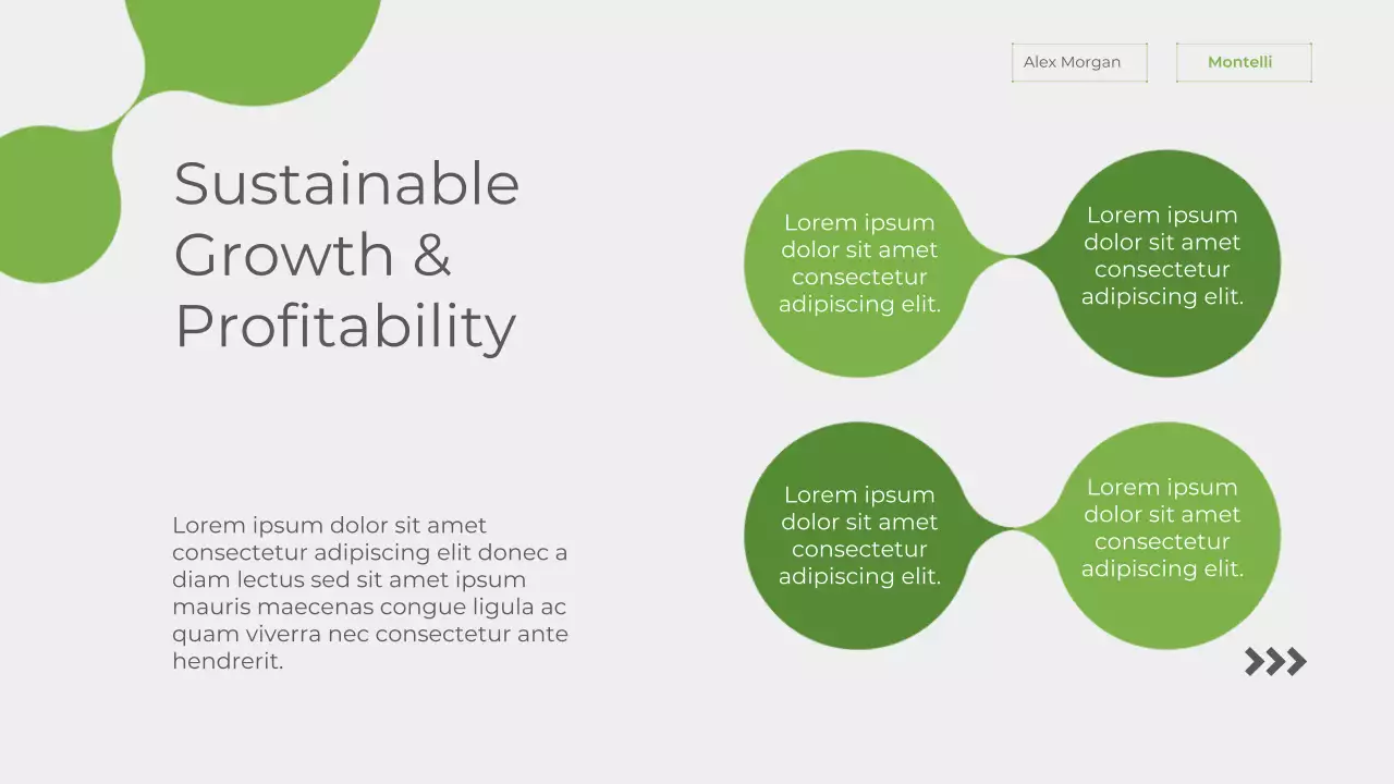 Green Modern Sustainability Announcement Presentation