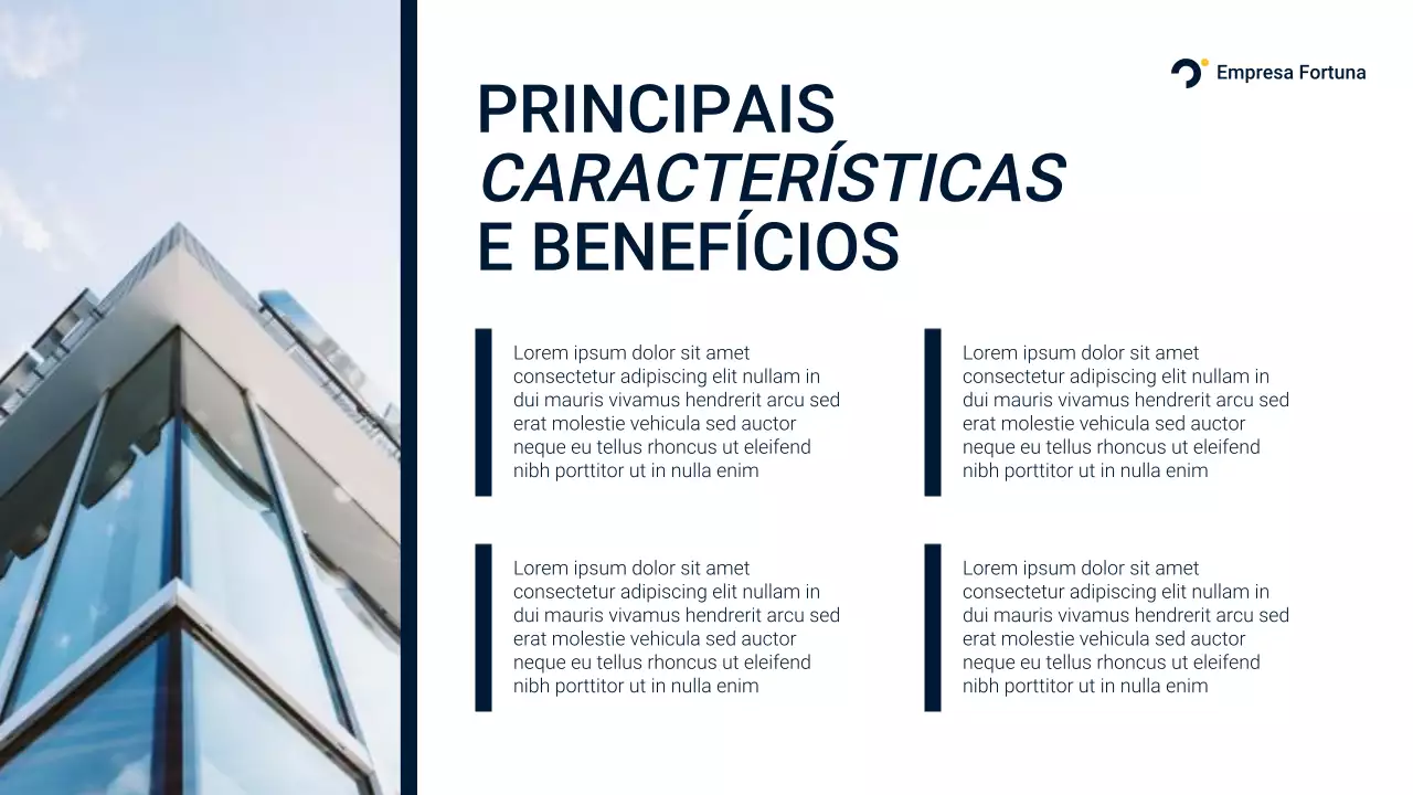 Apresentação de Promoção Imobiliária Blue Modern