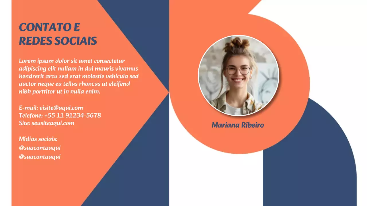 Apresentação do Portfólio Criativo Orange