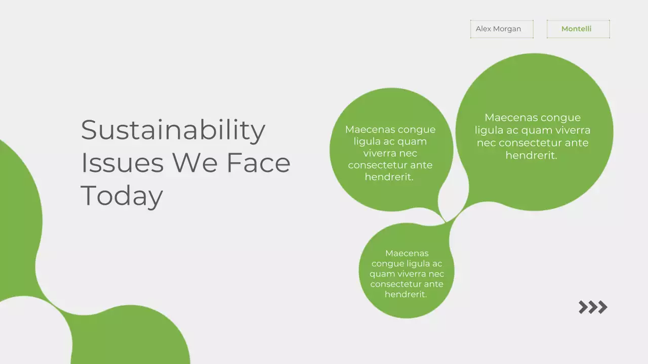 Green Modern Sustainability Announcement Presentation