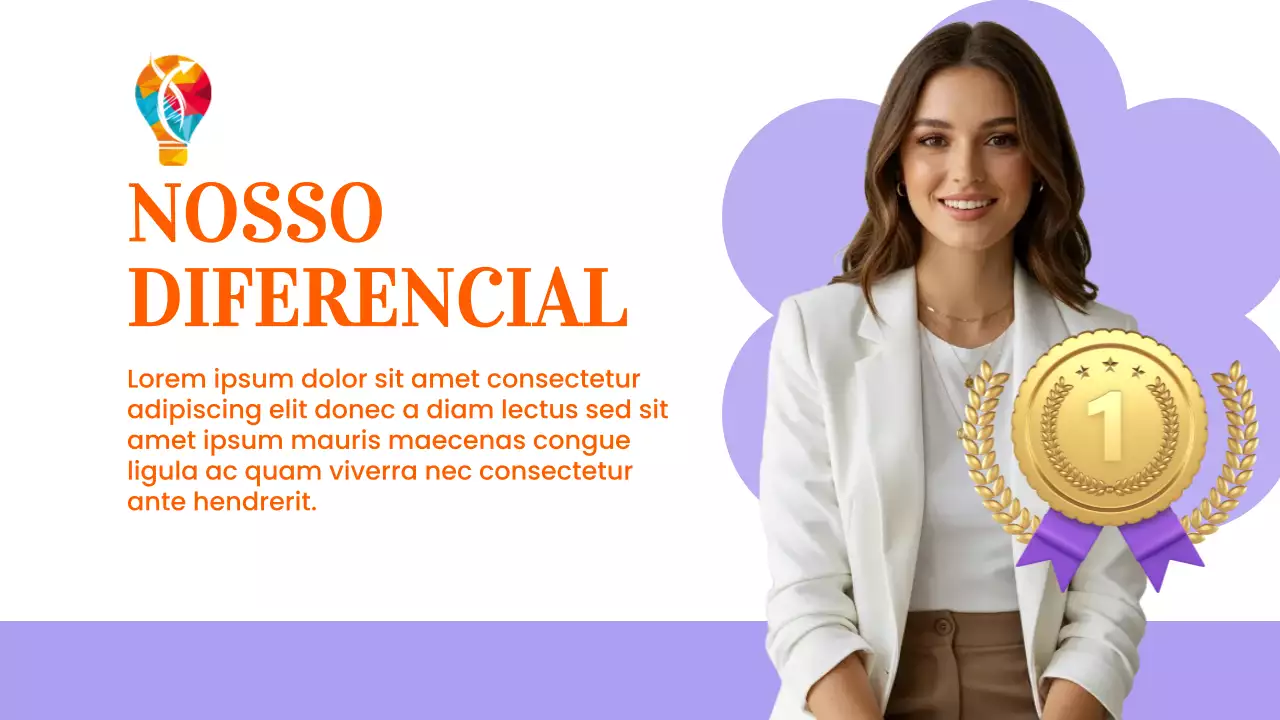 Apresentação de Anúncio de Inovação Moderna e Colorida