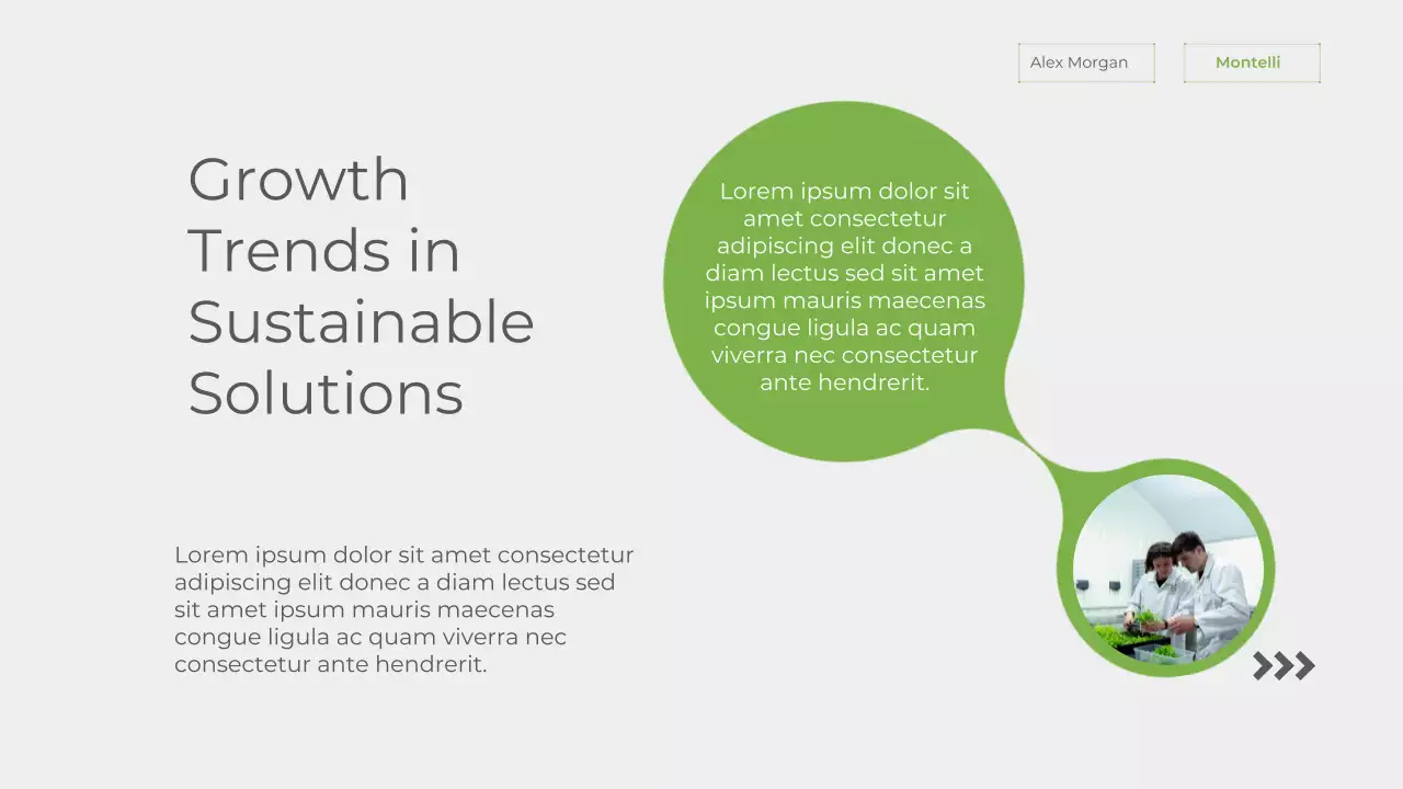 Green Modern Sustainability Announcement Presentation