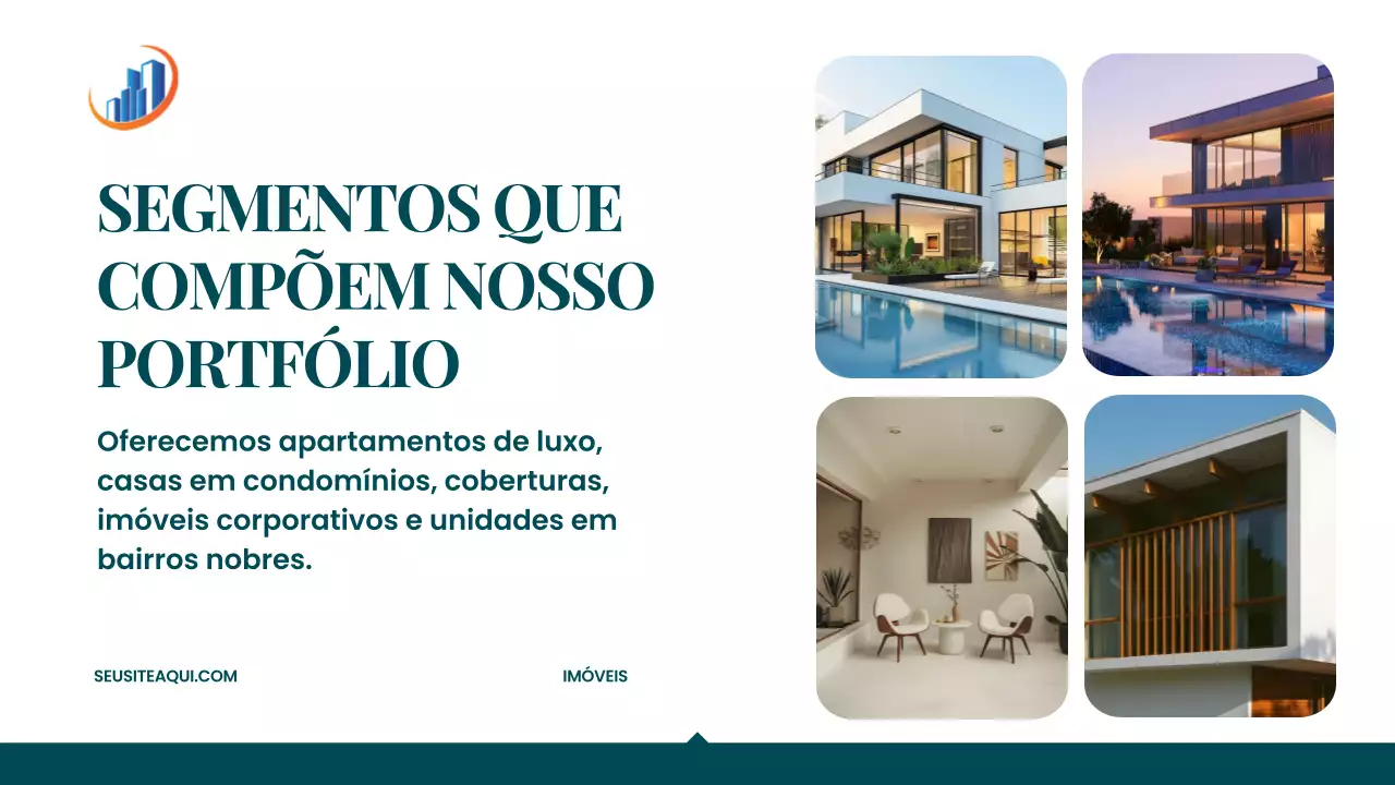 Apresentação de anúncio imobiliário Teal Modern
