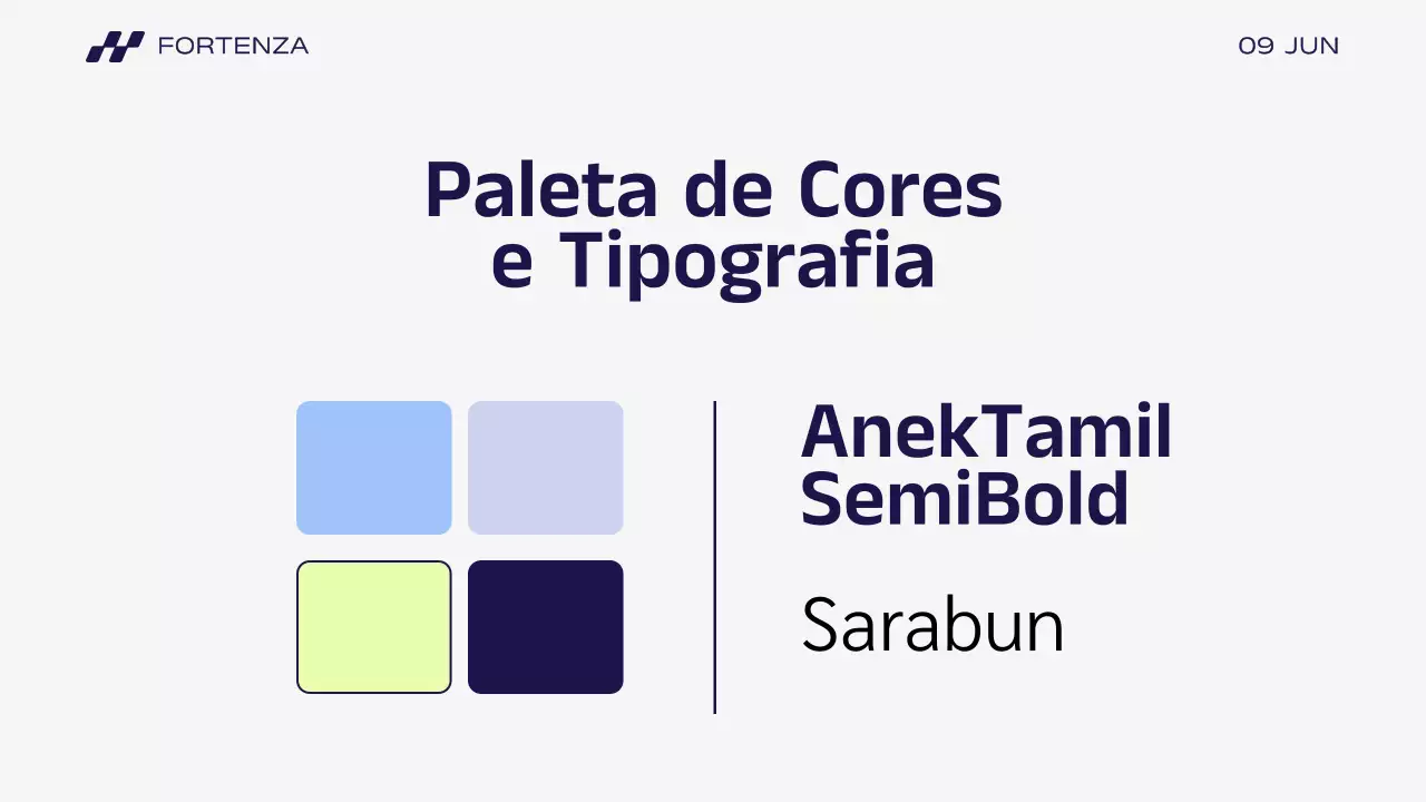 Apresentação da história da marca Blue Modern Business