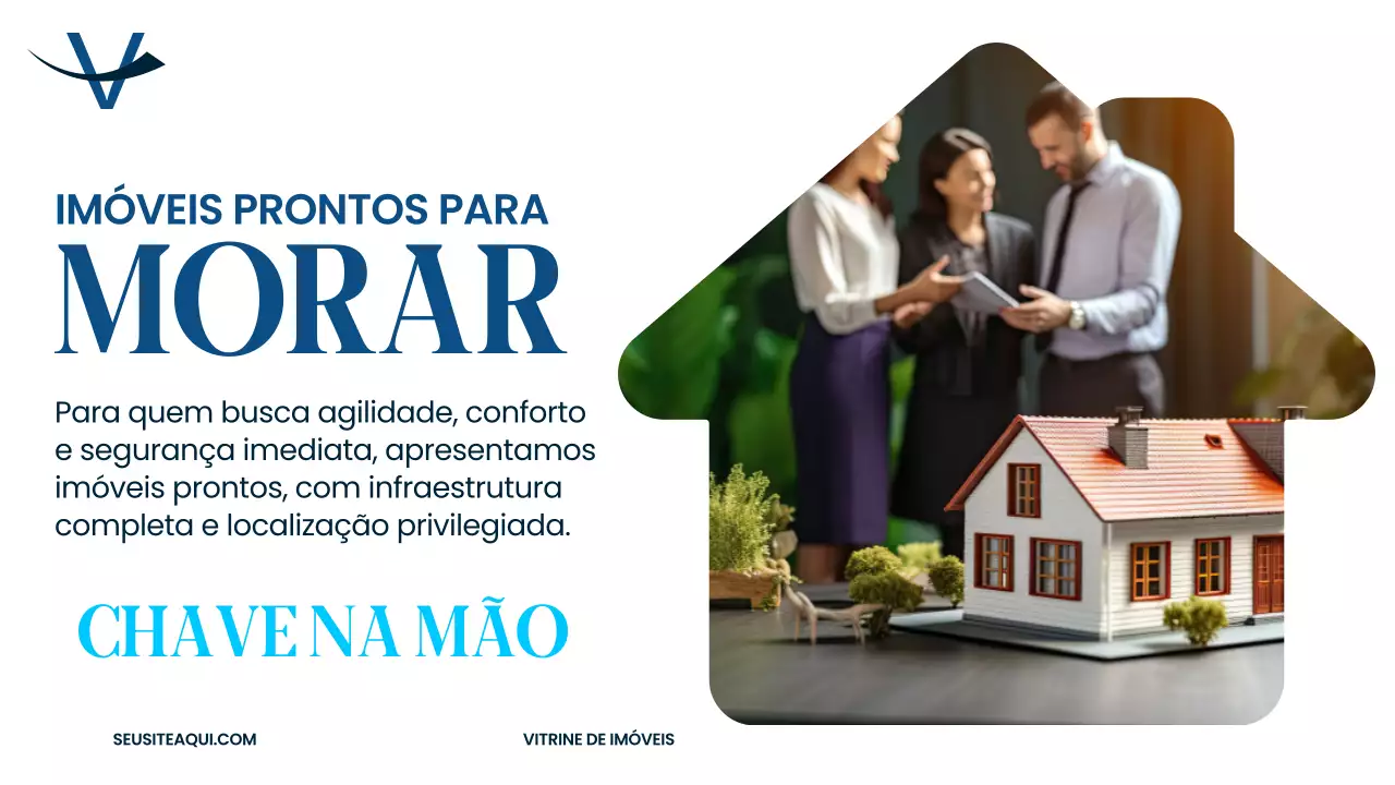 Apresentação de anúncio imobiliário moderno em cinza