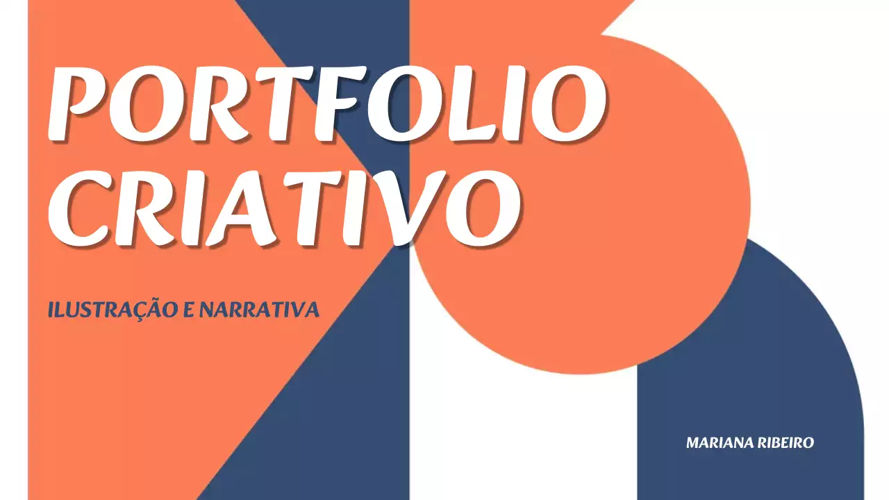 Apresentação do Portfólio Criativo Orange