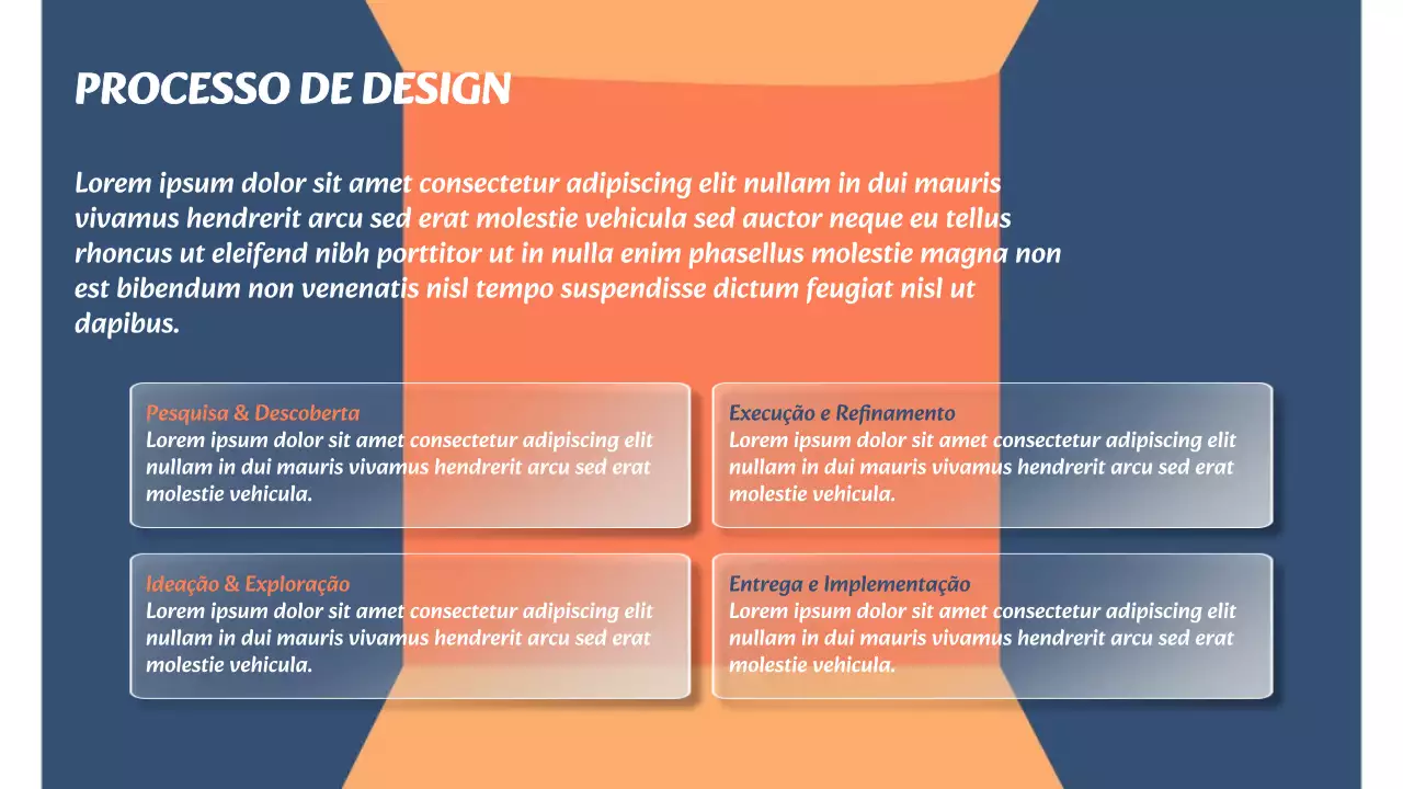 Apresentação do Portfólio Criativo Orange