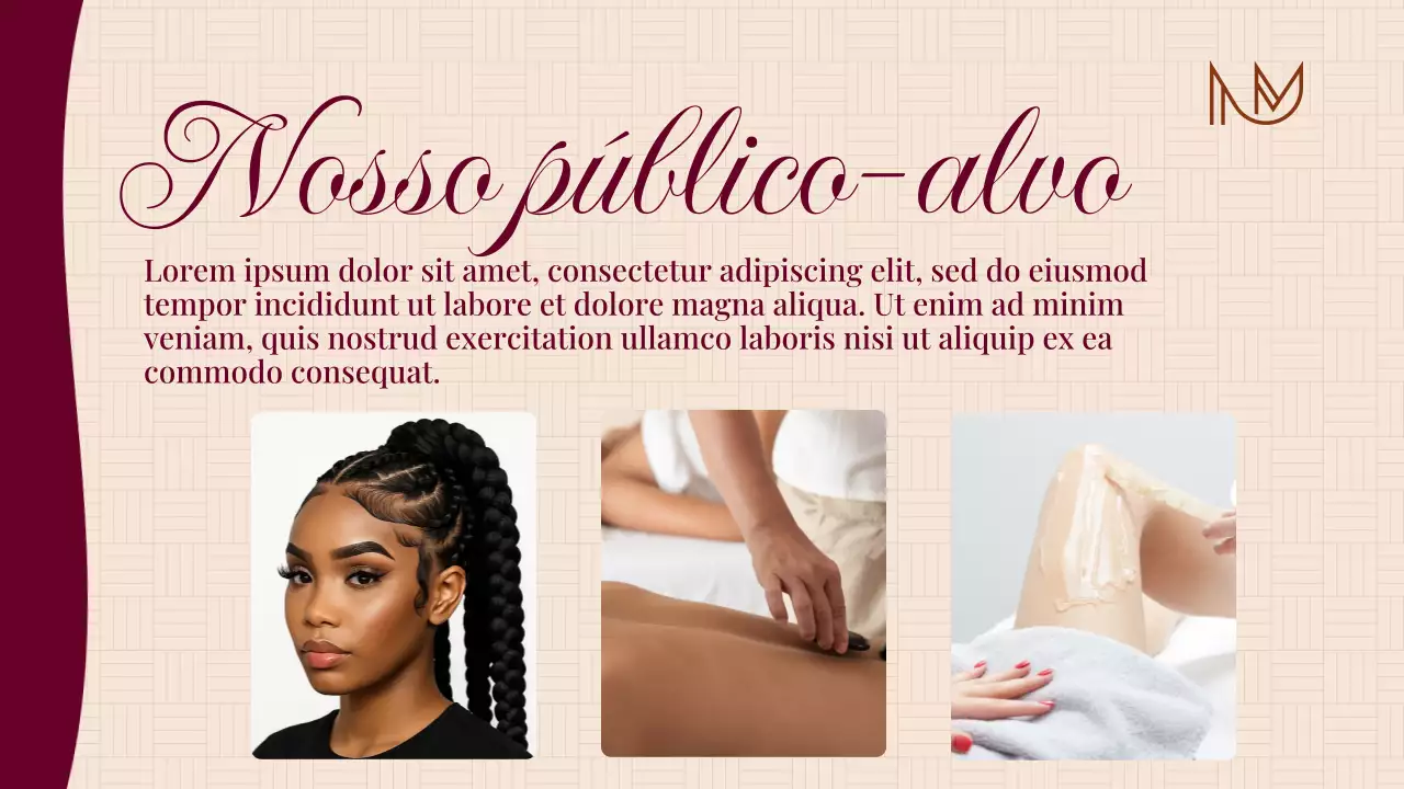 Apresentação de anúncio de saúde elegante bege