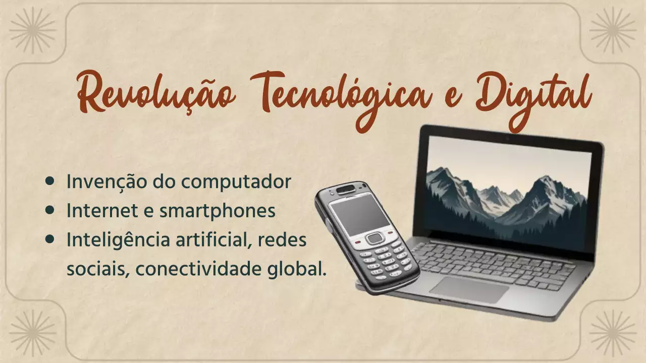 Apresentação de anúncio da história do vintage bege