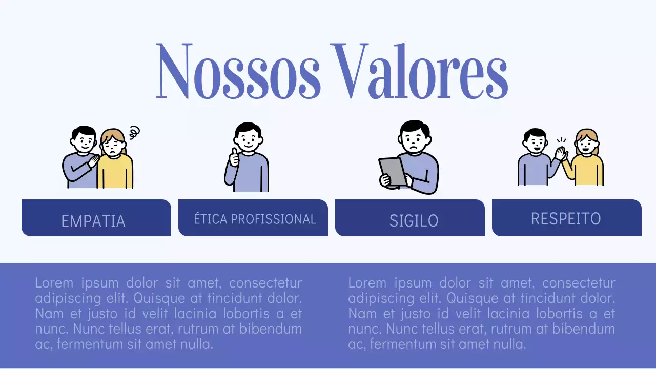 Apresentação de Promoção da Terapia Moderna Azul