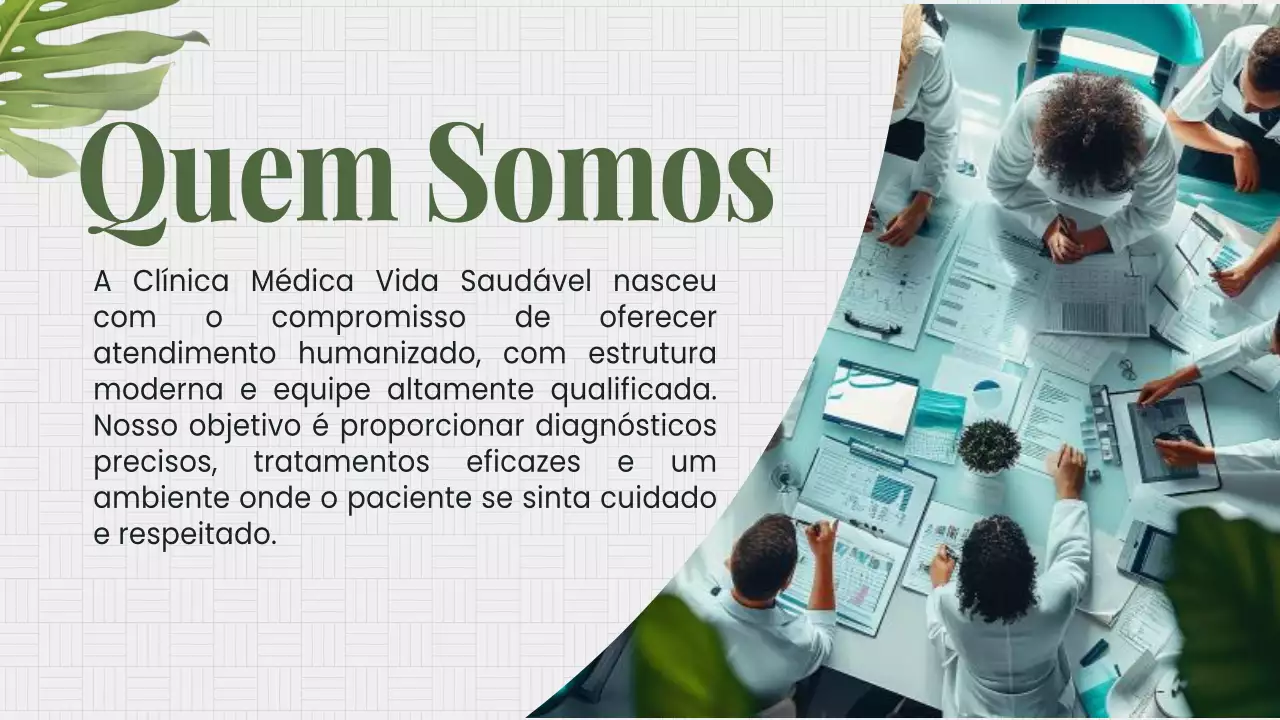 Apresentação de Serviços de Saúde Modernos Brancos