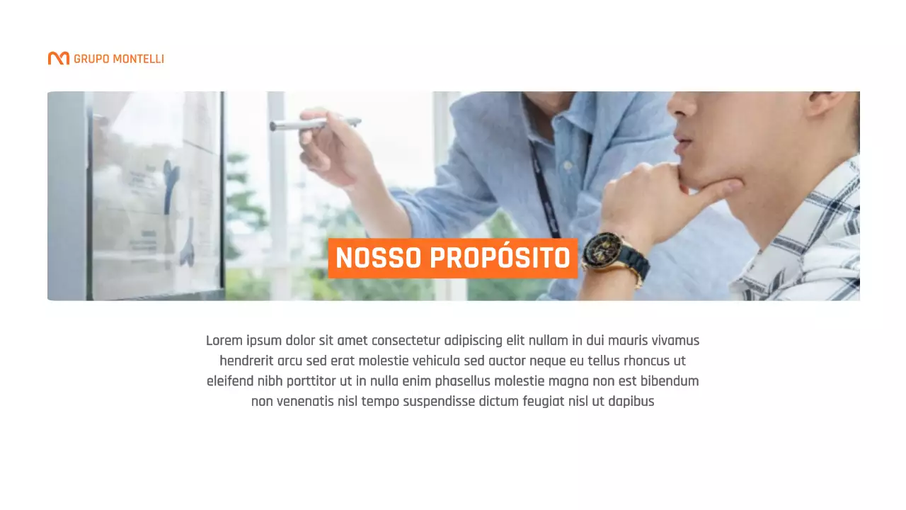 Palestra sobre a história da marca Orange Modern Business