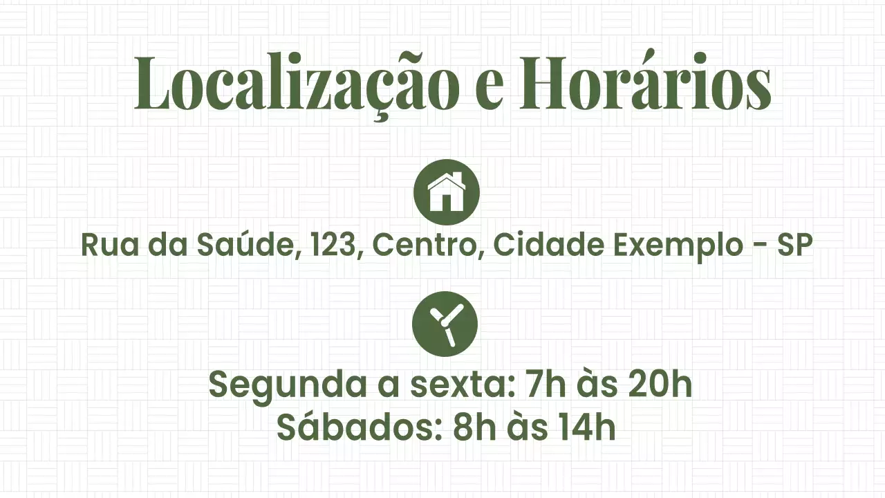 Apresentação de Serviços de Saúde Modernos Brancos