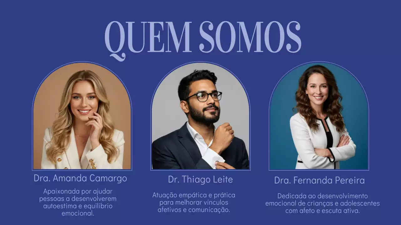 Apresentação de Promoção da Terapia Moderna Azul