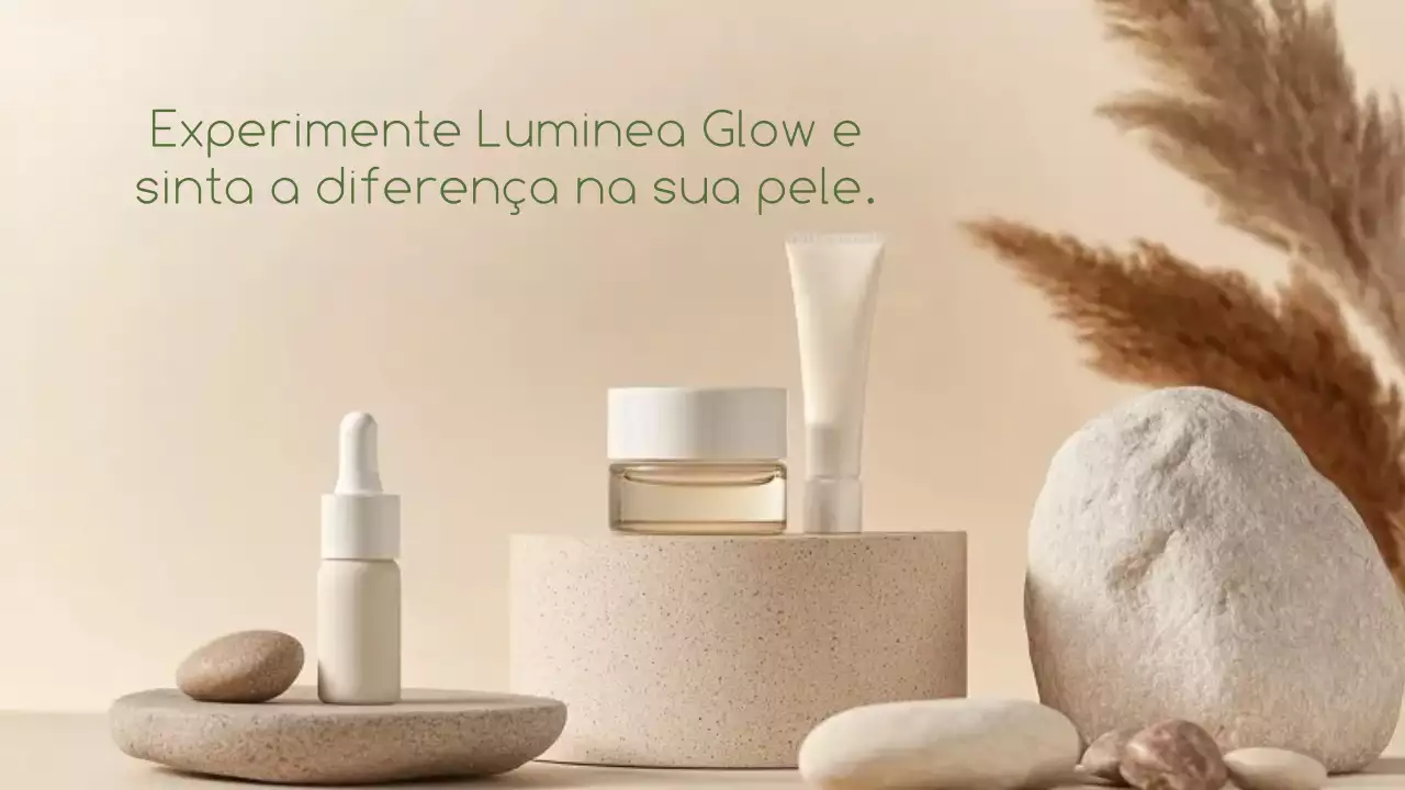 Apresentação de promoção de cuidados com a pele minimalistas e verdes