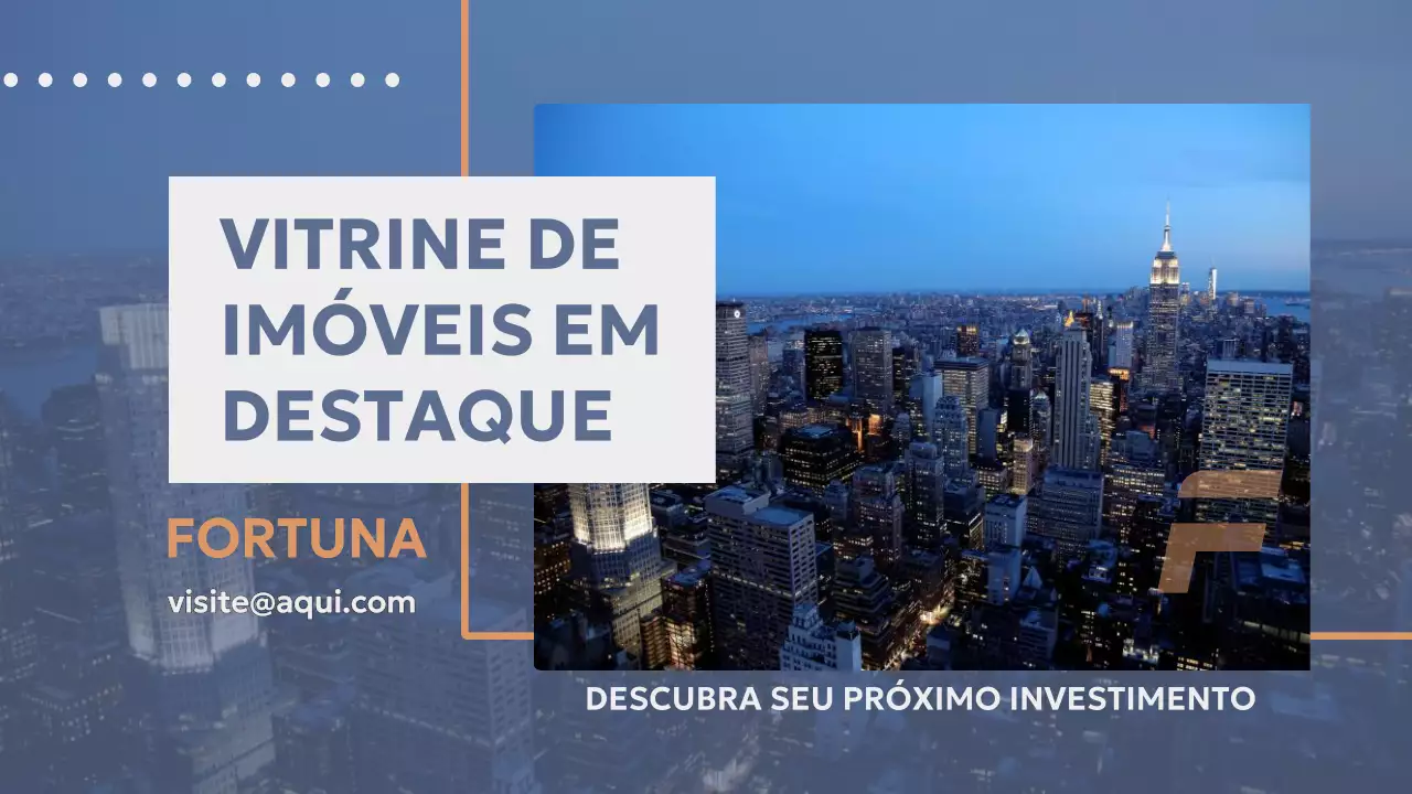 Apresentação de Promoção Imobiliária Blue Modern