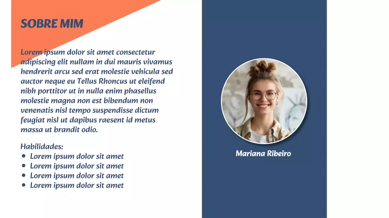 Apresentação do Portfólio Criativo Orange