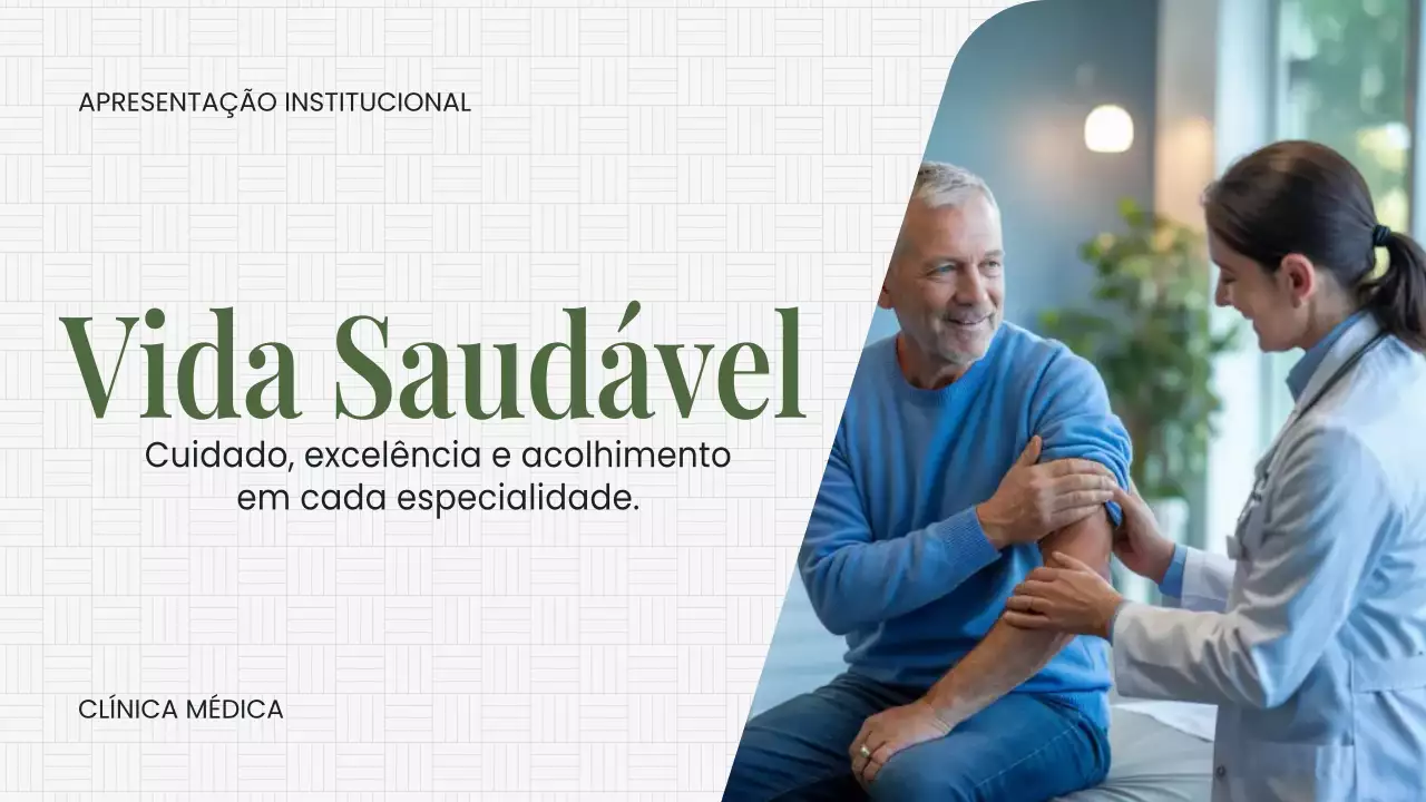Apresentação de Serviços de Saúde Modernos Brancos