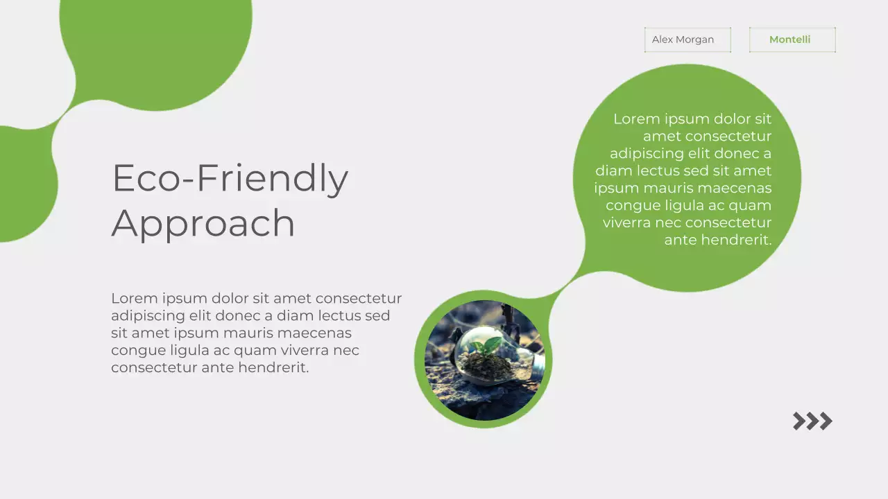 Green Modern Sustainability Announcement Presentation