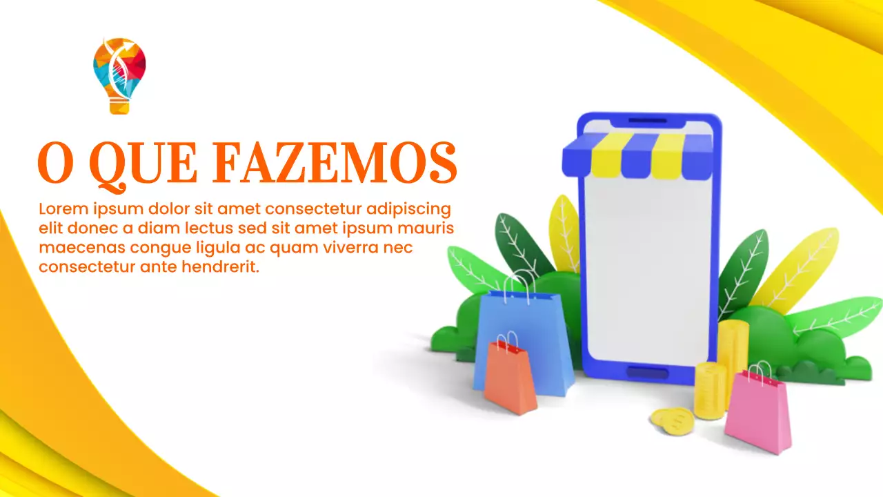 Apresentação de Anúncio de Inovação Moderna e Colorida