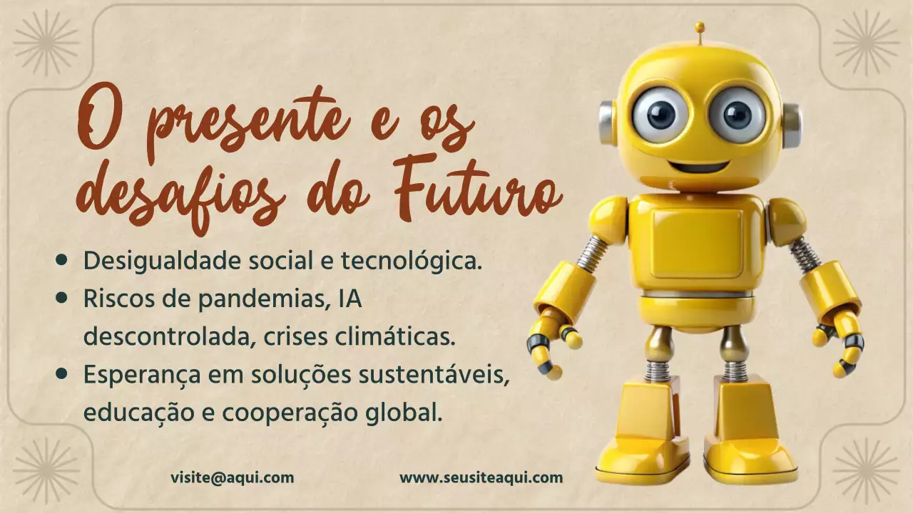 Apresentação de anúncio da história do vintage bege