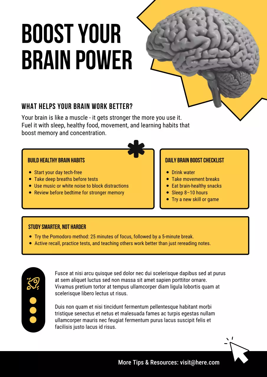 yellow modern brain guide