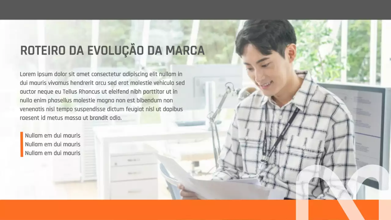 Palestra sobre a história da marca Orange Modern Business