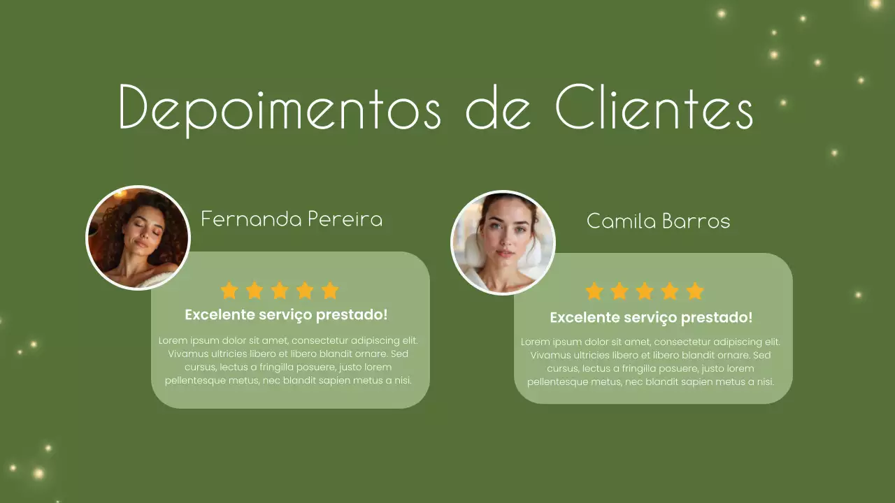 Apresentação de promoção de cuidados com a pele minimalistas e verdes