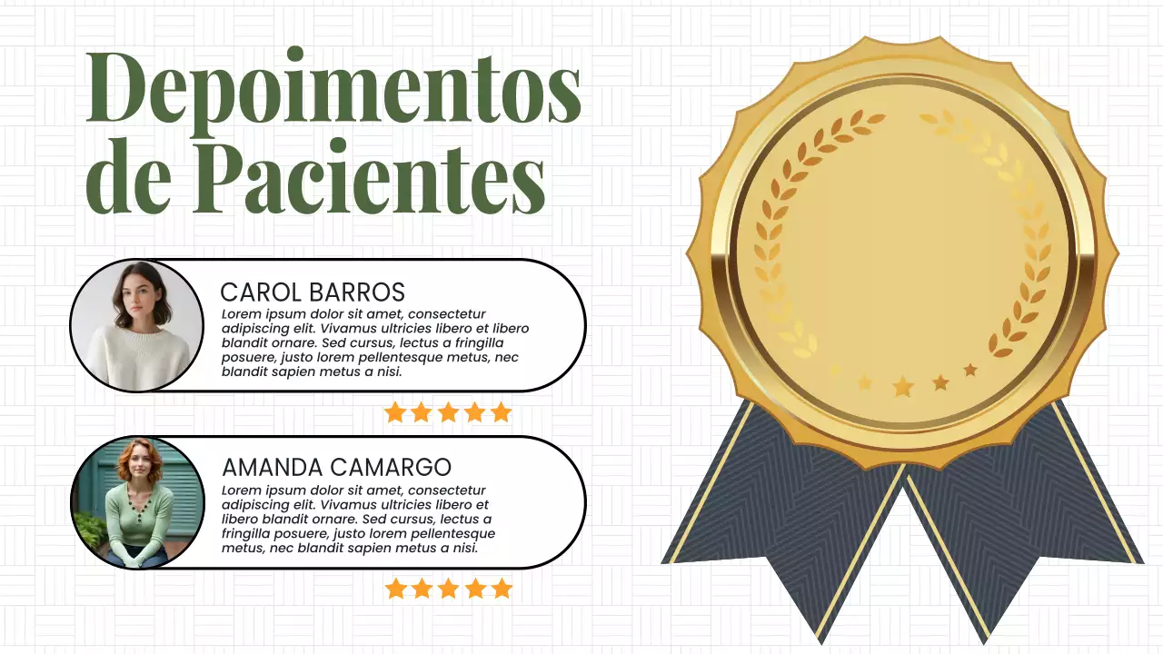 Apresentação de Serviços de Saúde Modernos Brancos