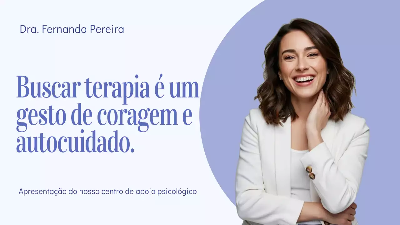 Apresentação de Promoção da Terapia Moderna Azul