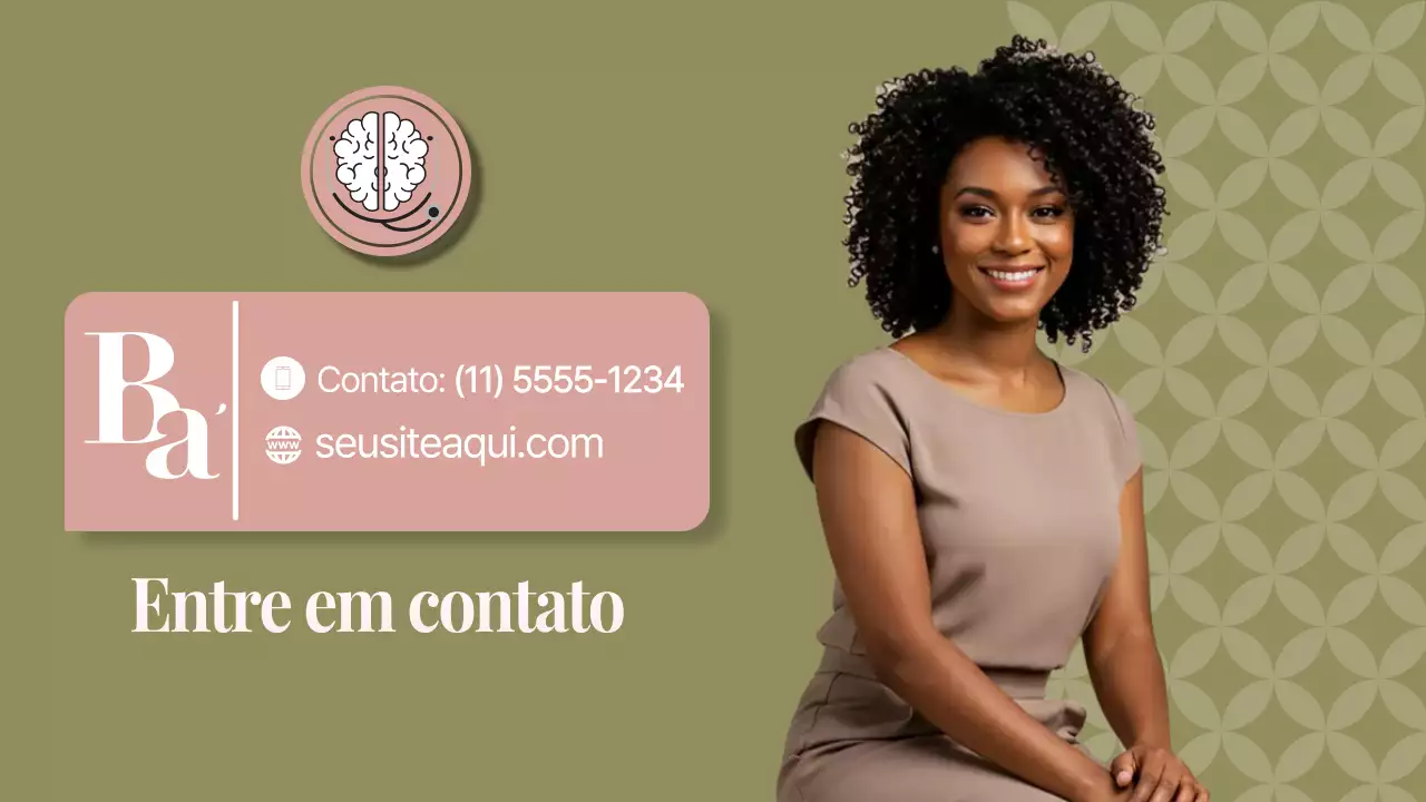 Apresentação de Promoção da Saúde Mental Rosa Elegante