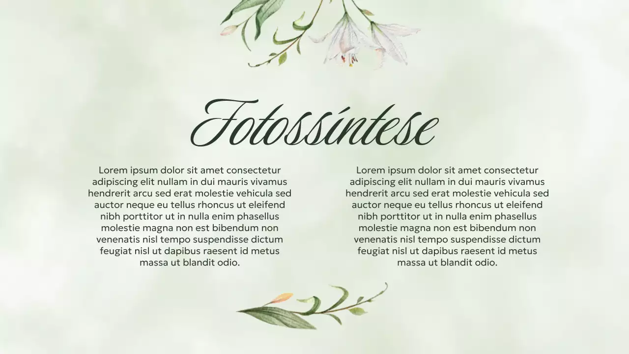 Apresentação de Biologia Botânica Verde