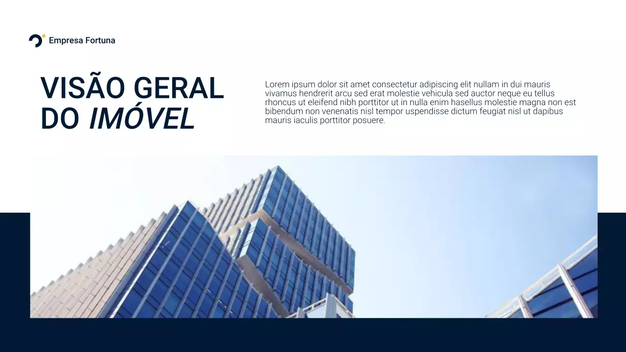 Apresentação de Promoção Imobiliária Blue Modern