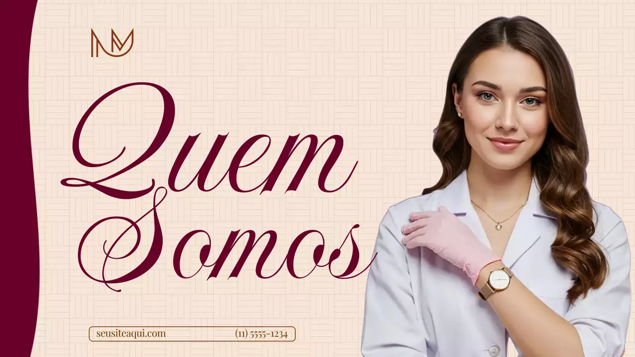 Apresentação de anúncio de saúde elegante bege