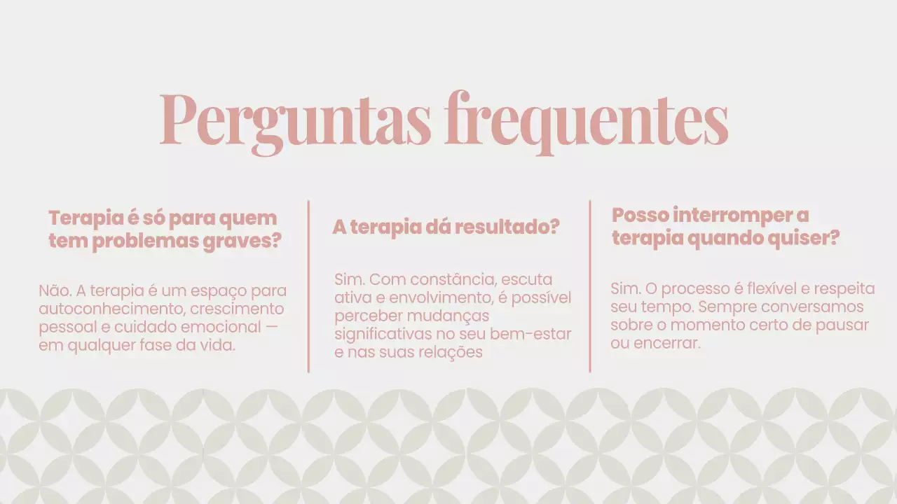 Apresentação de Promoção da Saúde Mental Rosa Elegante