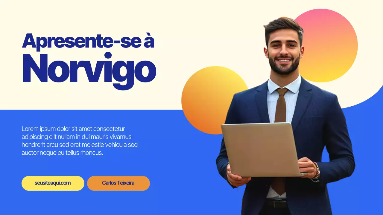 Apresentação de Introdução ao Blue Modern Business