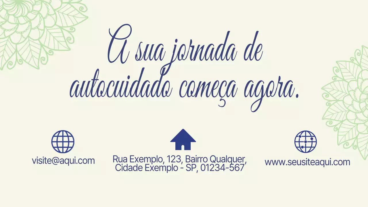 Apresentação de anúncio de bem-estar elegante bege