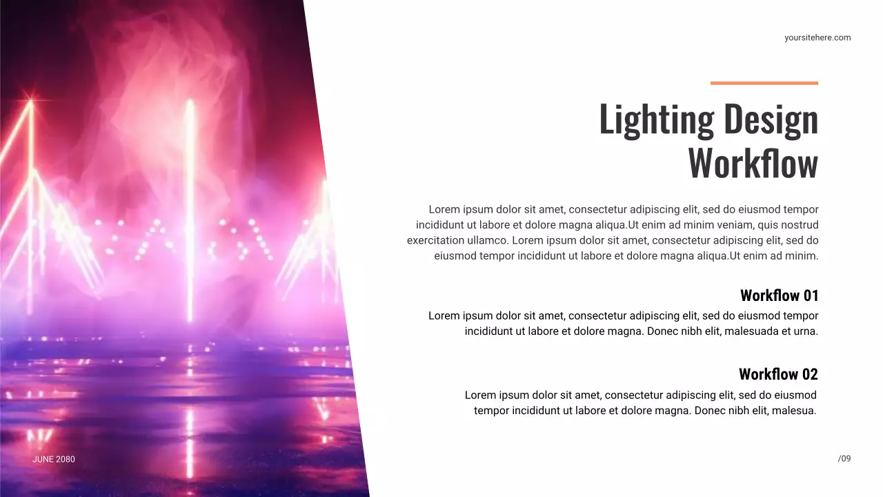 Bài thuyết trình giới thiệu về hệ thống chiếu sáng sân khấu hiện đại màu đen