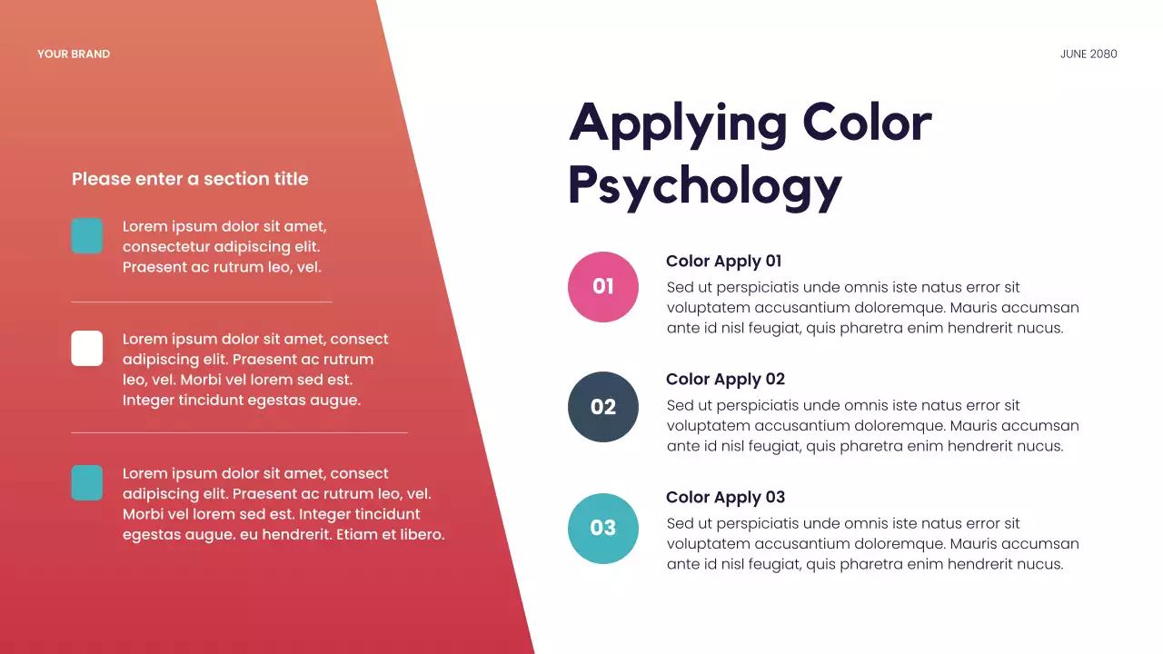 Red Modern Color Influence in Design Lecture Presentation