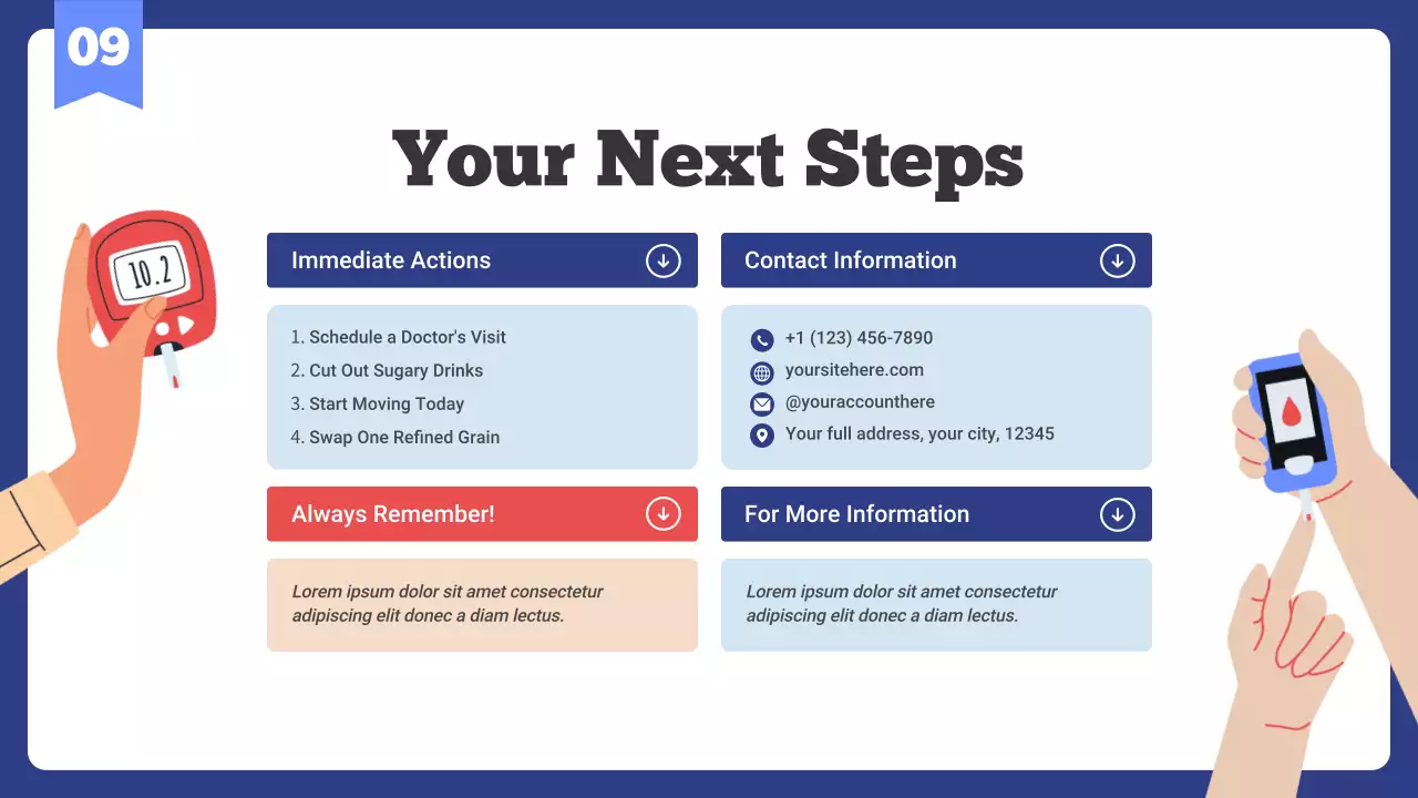Green Modern Healthcare Diabetes Awareness Presentation