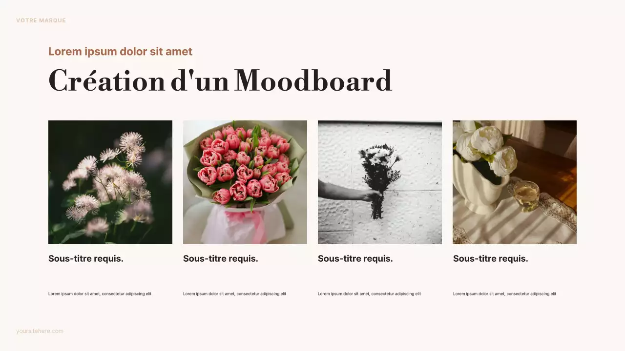 annonce d'art esthétique beige