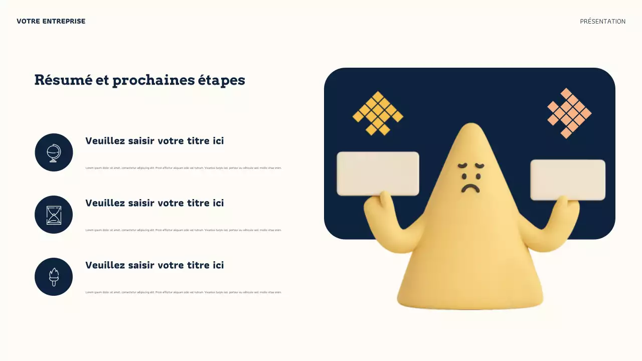 Présentation de crédibilité en ligne moderne d'Orange