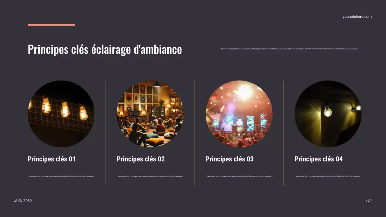 Présentation de la scène moderne noire