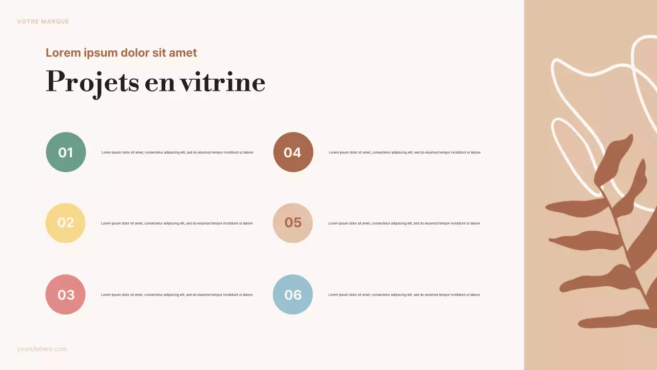 annonce d'art esthétique beige