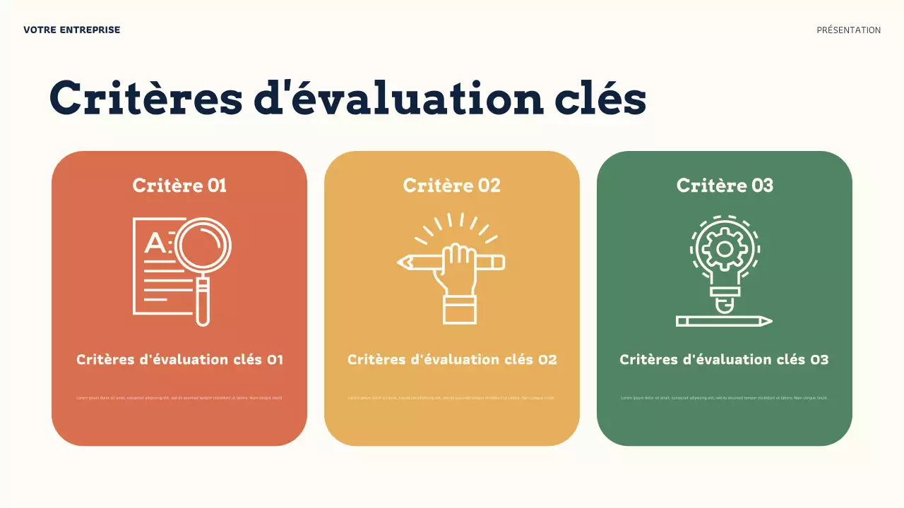 Présentation de crédibilité en ligne moderne d'Orange