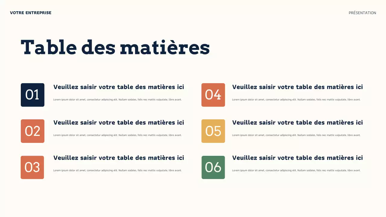 Présentation de crédibilité en ligne moderne d'Orange